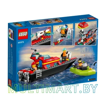 Конструктор LEGO City 60373 Пожарная спасательная лодка картинка 2